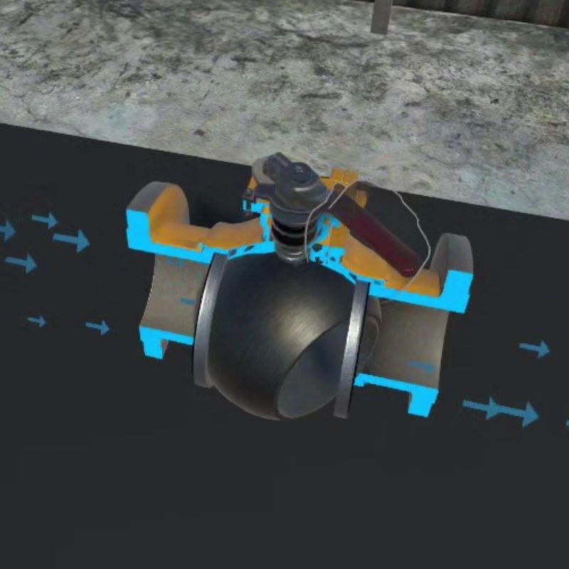 Overlooking a bench with valve parts.